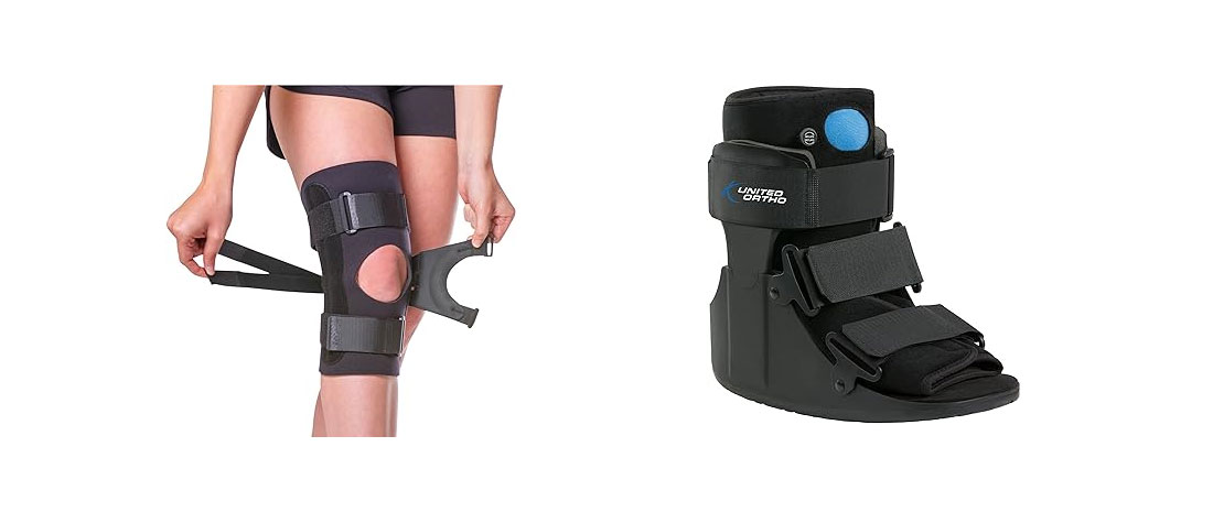 Medical Supplies Knee Brace and Walking Boot